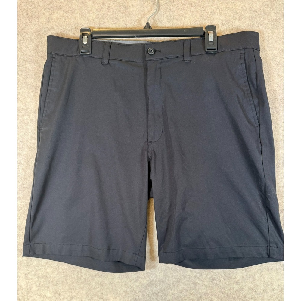Ben Hogan Golf Shorts 36 Black Flat Front Moisture Wicking Performance
